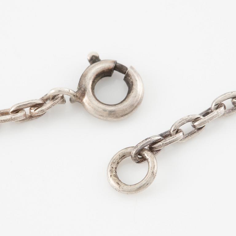 Necklace, silver, Victor Jansson.
