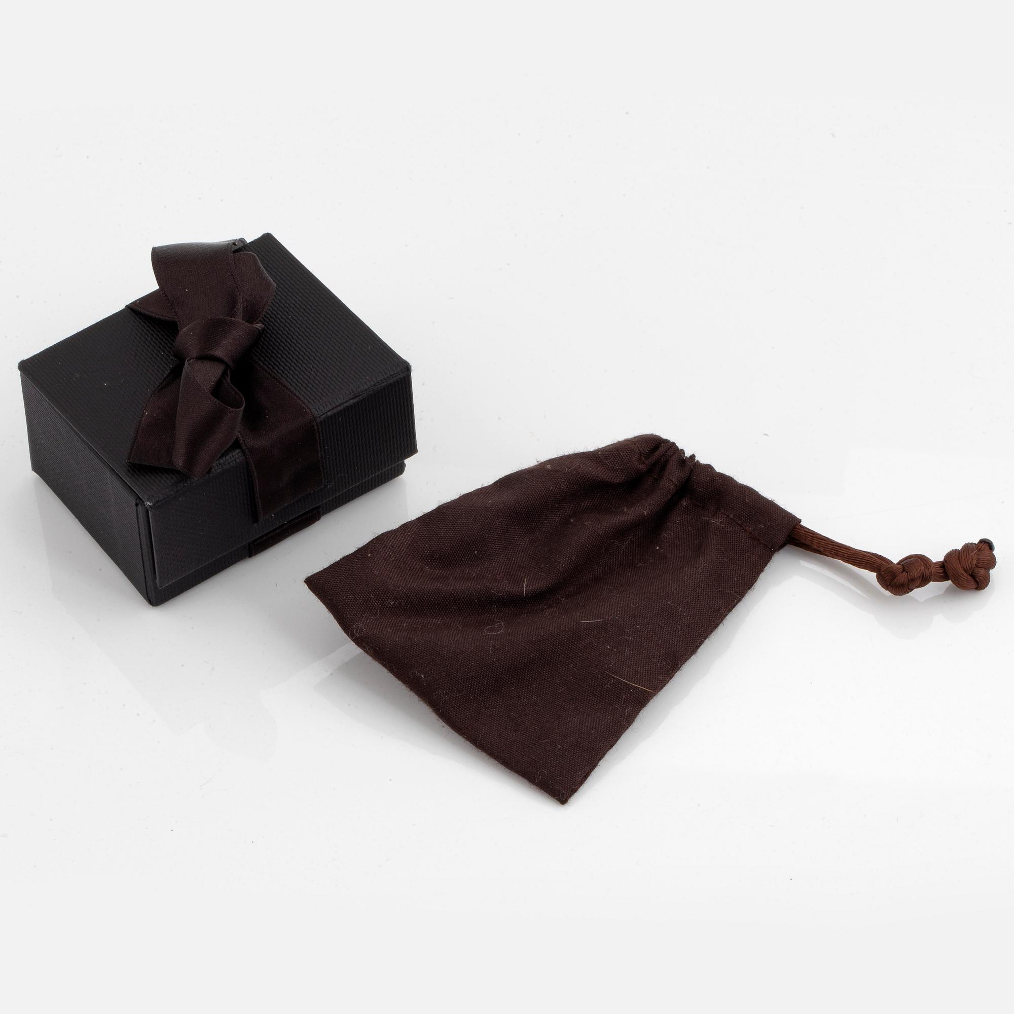 OLE LYNGGAARD, sweet drops charm, silver with brilliant-cut diamond.