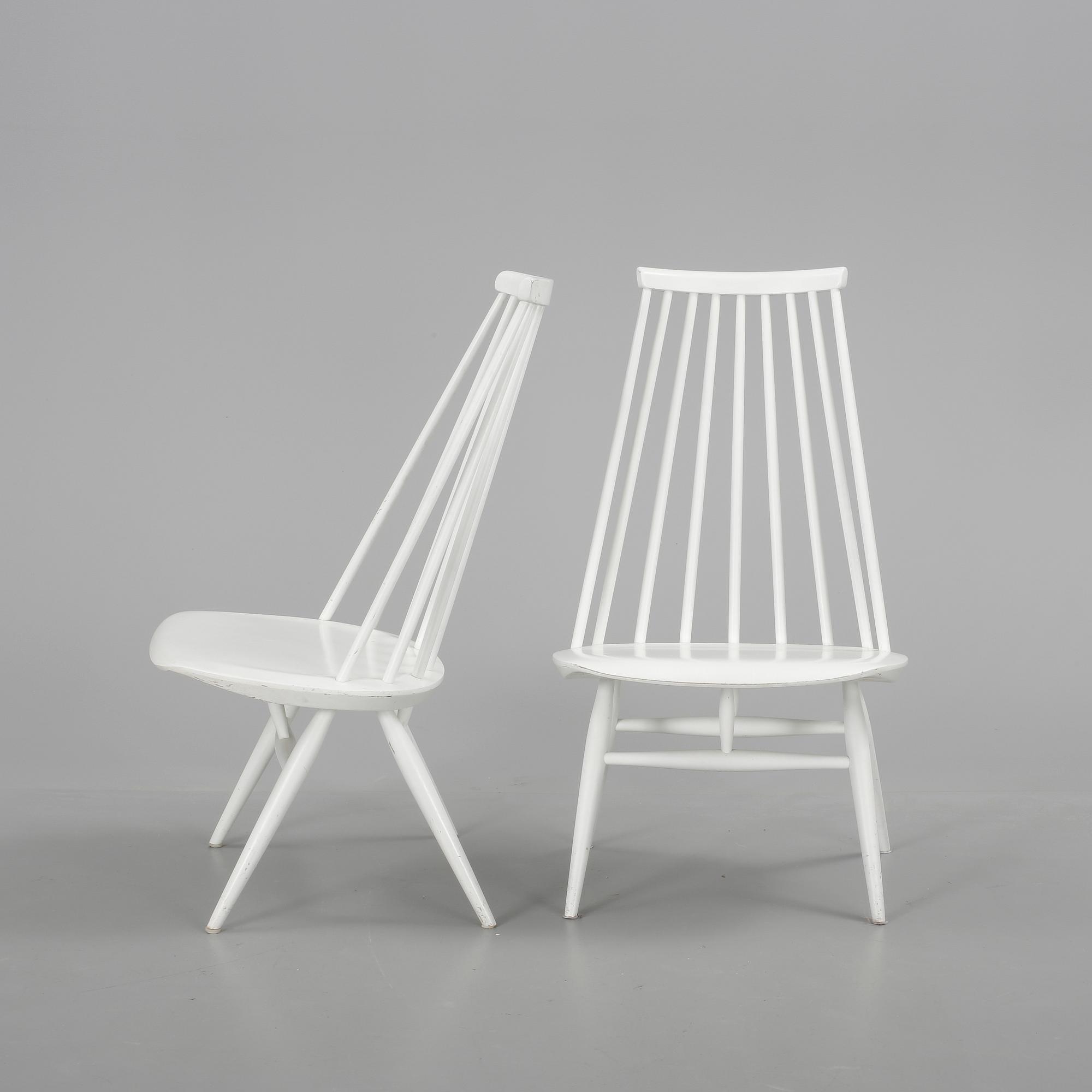 STOLAR, ett par. Mademoiselle, Ilmari Tapiovaara, Edsbyverken, 1961.