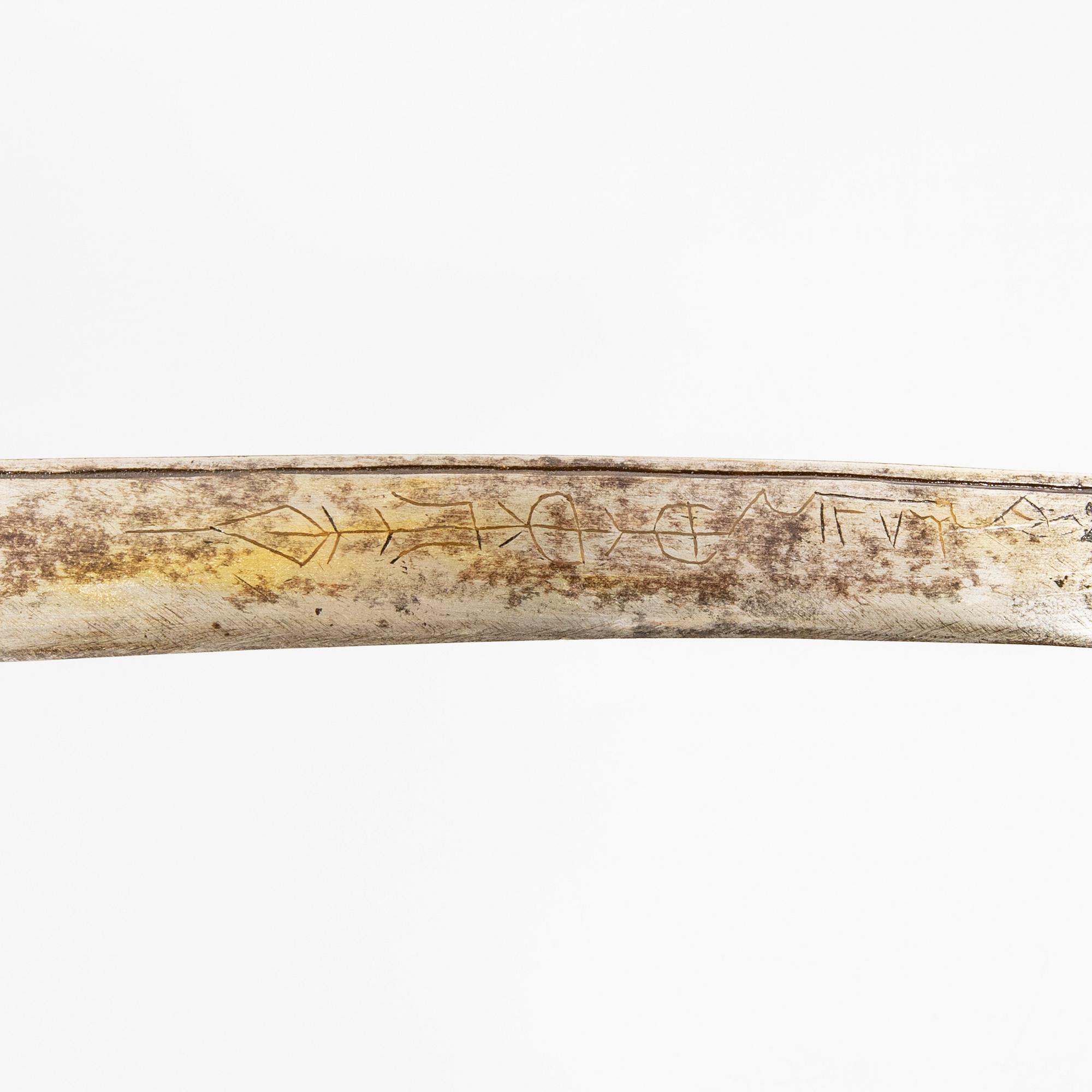 Yataghan, 1800-tal, med balja.