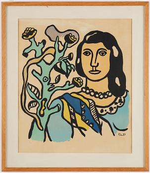 Fernand Léger, "La femme et la fleur".