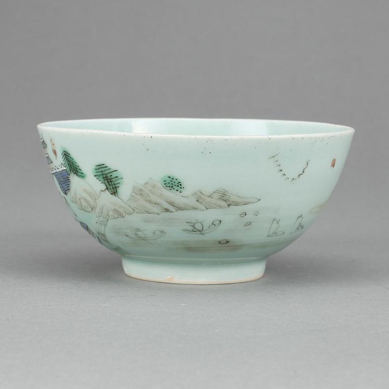 SKÅL, porslin, Kina, 1800-tal.