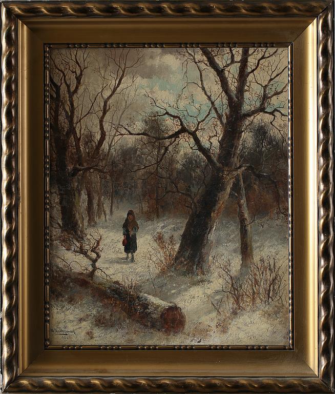 ABRAHAM II HULK, olja på duk, signerad.