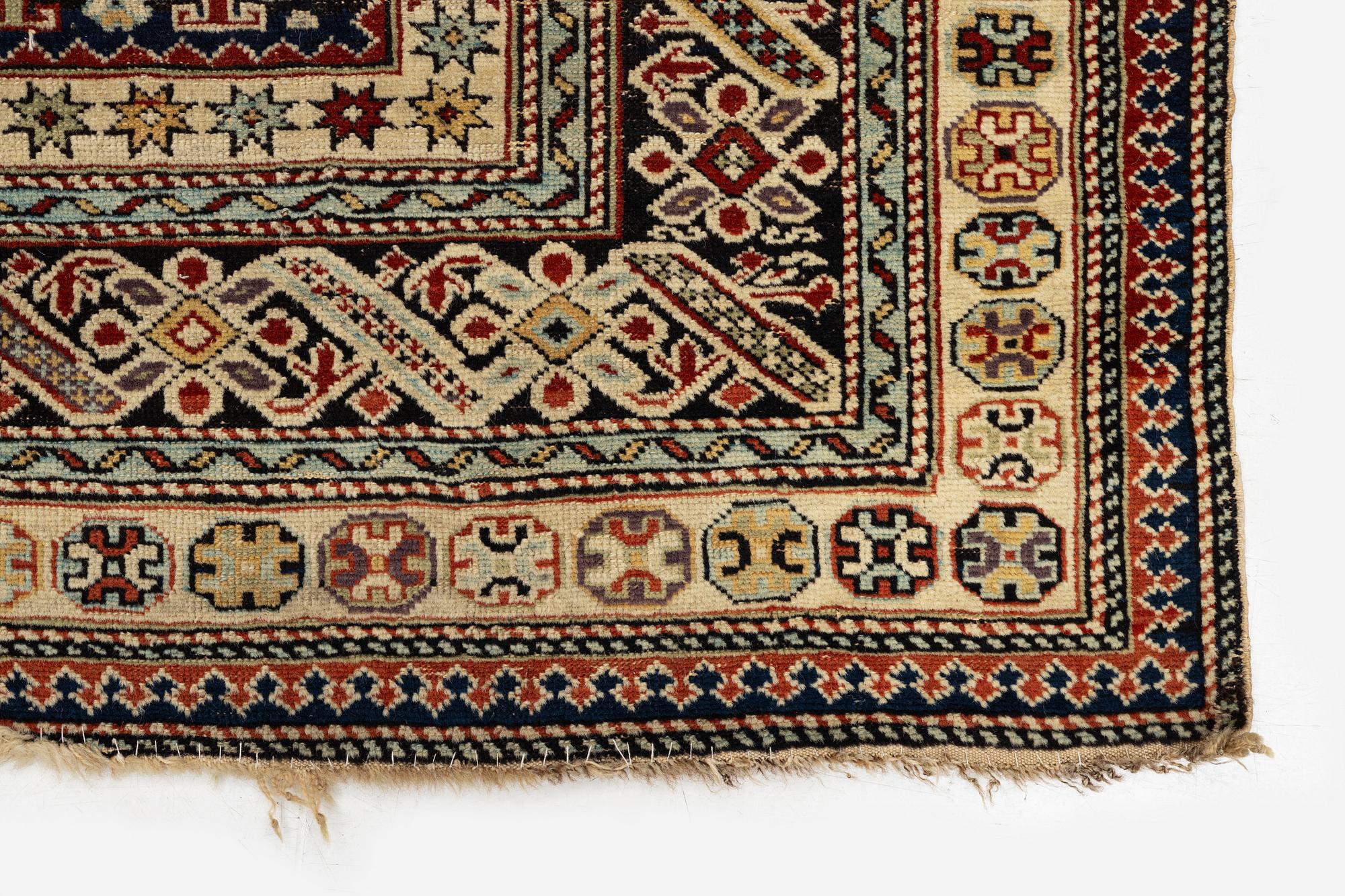 An antique Chi Chi rug, Northeast Caucasus, c. 180 x 120 cm.