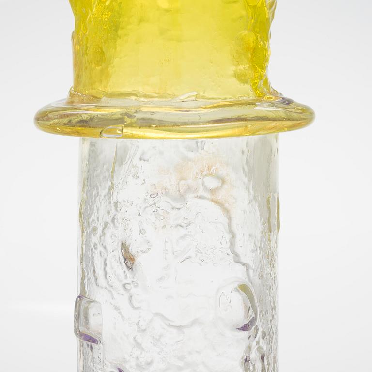 Oiva Toikka, maljakko, "Bambu", signeerattu Oiva Toikka, Nuutajärvi Notsjö.