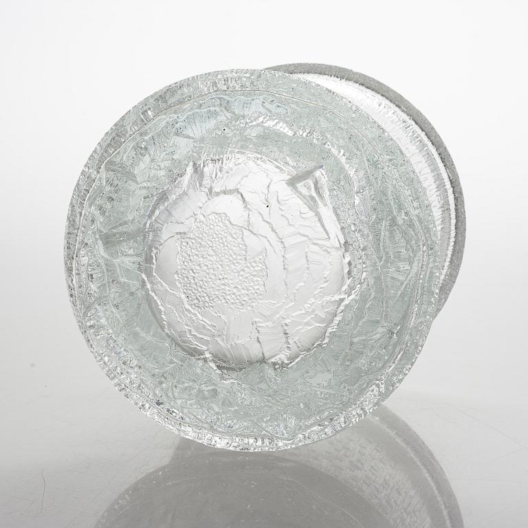 Tapio Wirkkala, vas 3441, signerad, glas, Iittala 1970-tal.
