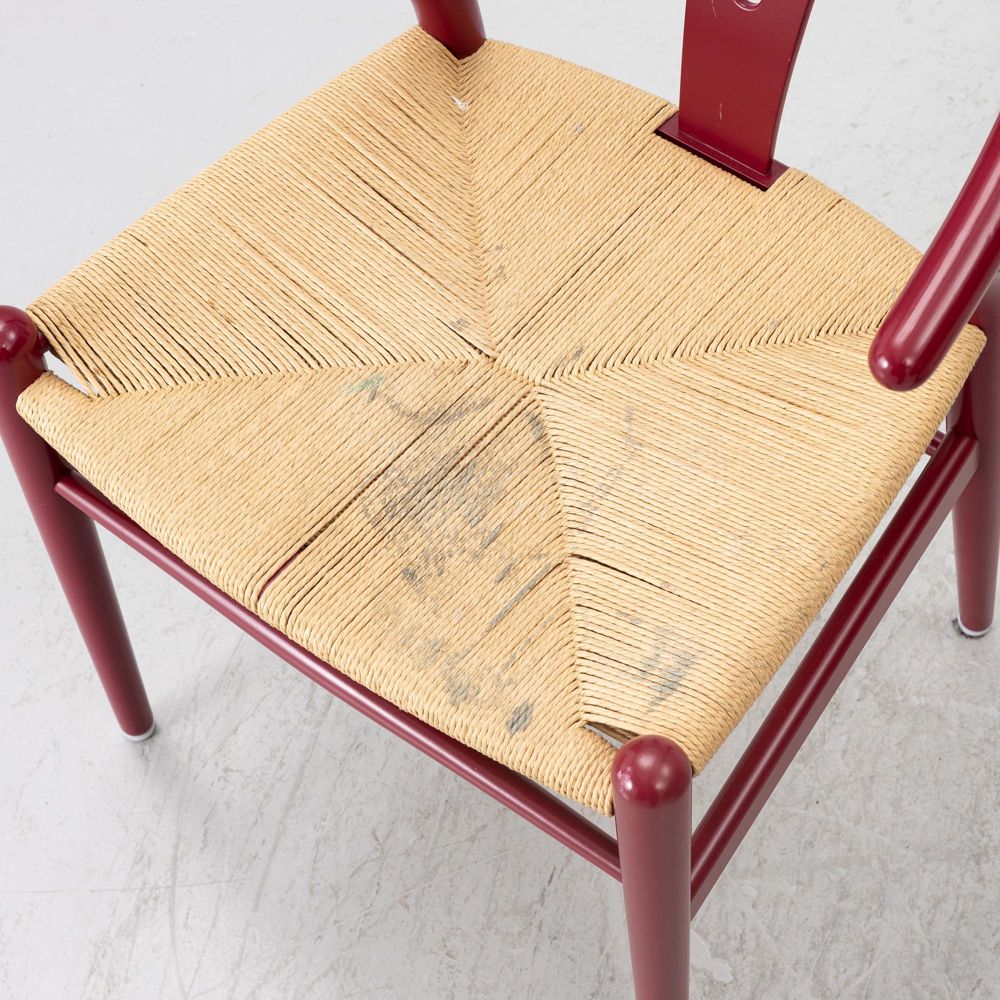 Hans J. Wegner, three  model CH-24/"Wishbone Chair", Carl Hansen & Son, Denmark.