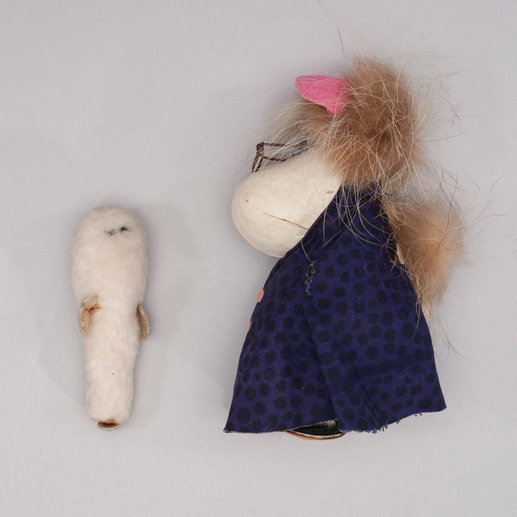 LEKSAKER, 2 st, "Hemulen" och "Hatifnatt", Atelier Fauni, Finland, 1950/60-tal.