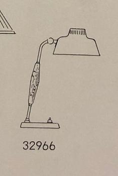 Bertil Brisborg, table lamp, model "32966", Nordiska Kompaniet, 1950s.