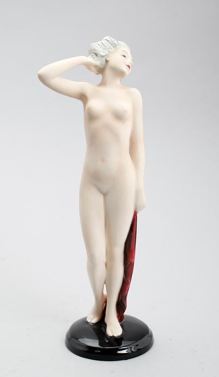 FIGUR, porslin, Goldscheider, 1900-talets första hälft.