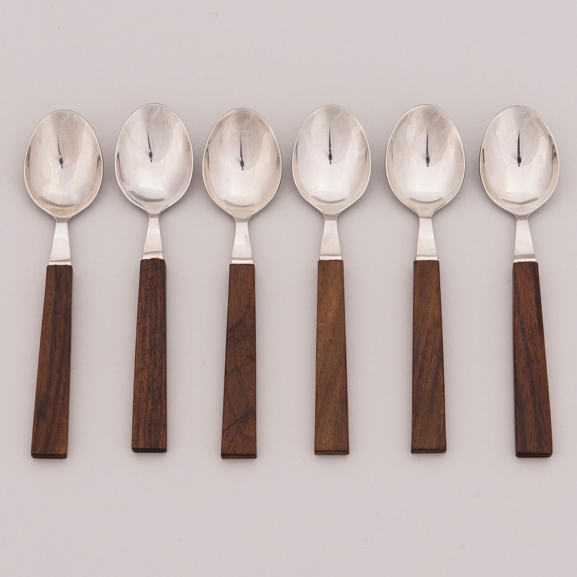 A mid-20th century 49-piece set of "Triennale" cutlery for Fiskars, Finland.