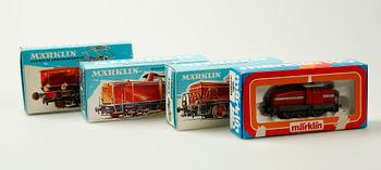 LOK, 4 st, Märklin, 3080, 3001, 3065 samt 3072, H0.