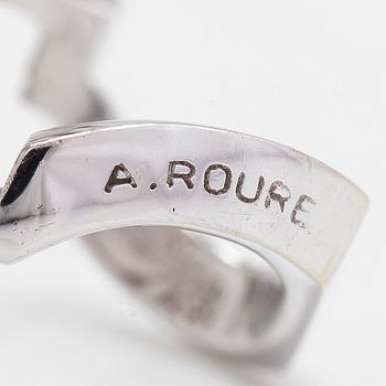 Alain Roure, ring "Steps", 18K vitguld med diamanter ca 2.04 ct totalt. Frankrike.