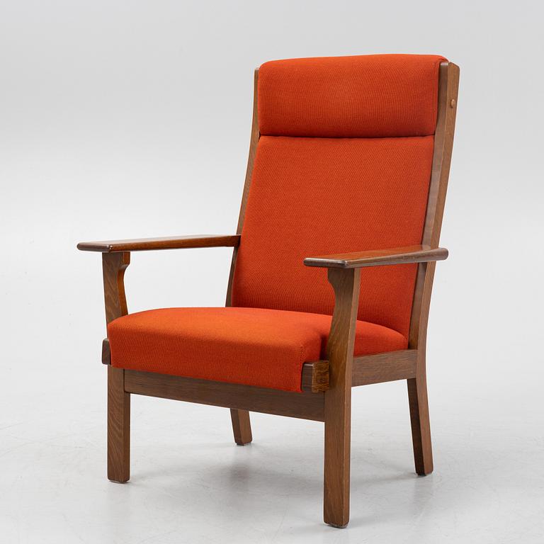 Hans J Wegner, a model GE 181 armchair, Denmark, second half of the 20th century.
