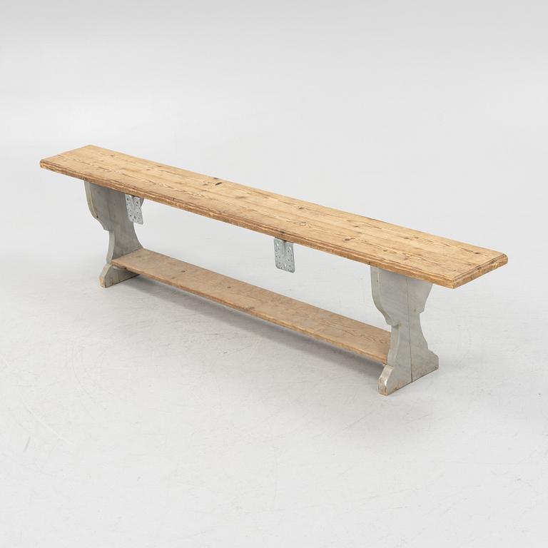 Bench, Gustavian style, second half of the 20th century.