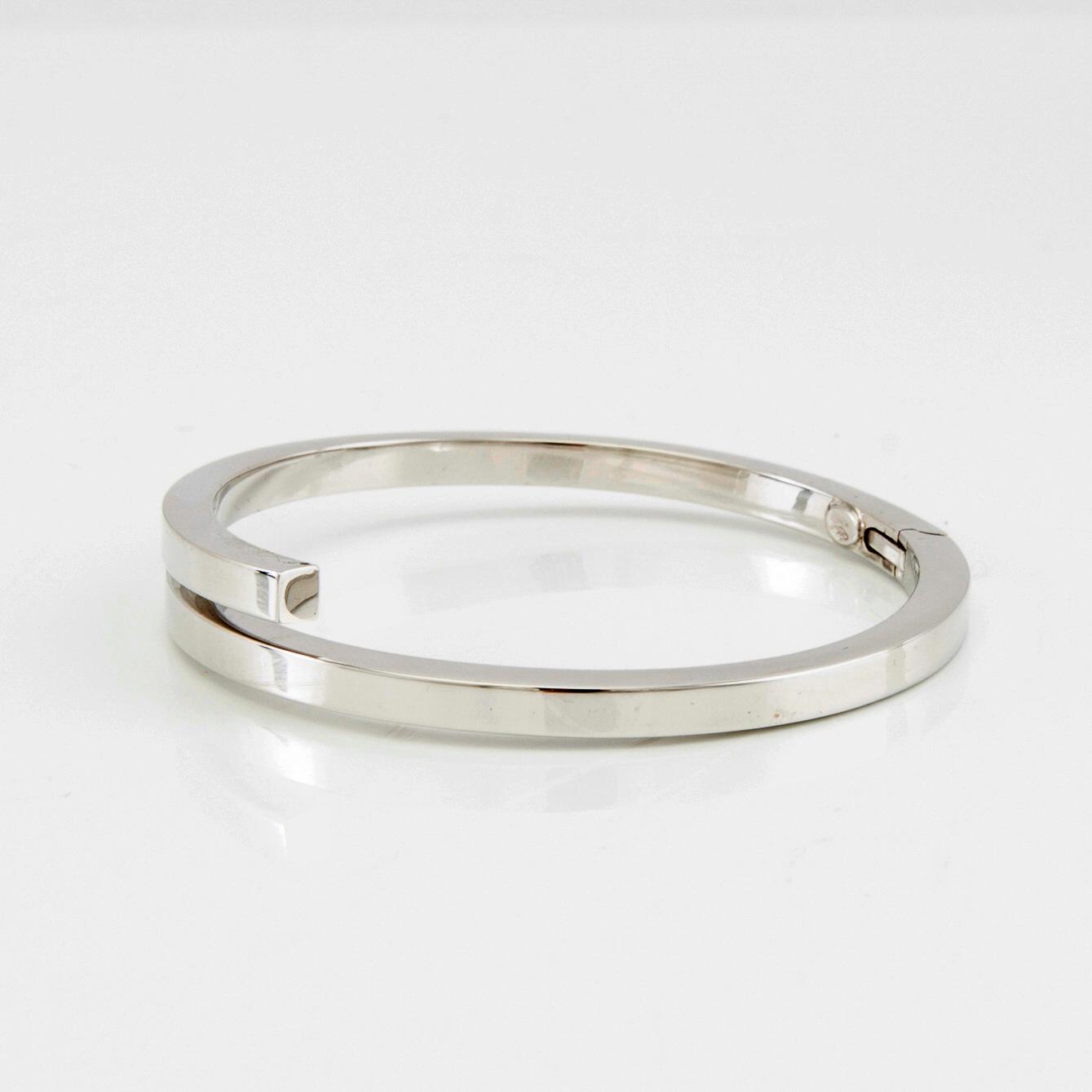Stelt armband 18K vitguld, Cecchinato Trissino Vicenza Italy.