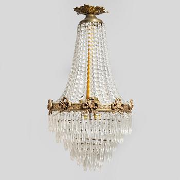 Chandelier, Empire style, circa 1900.