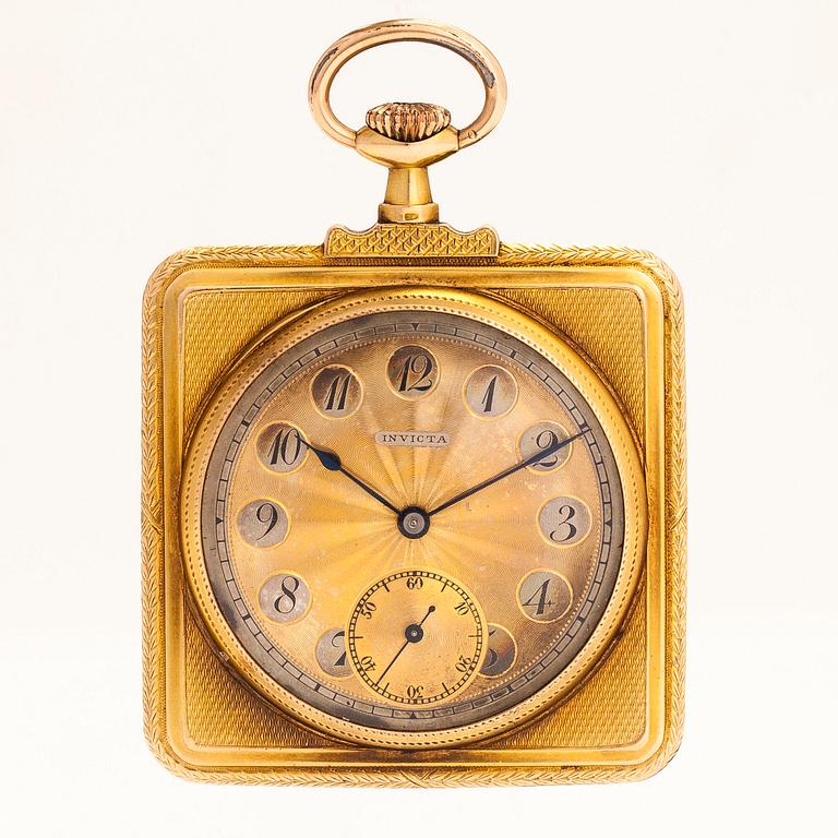 Invicta, pocket watch, 50 x 50 mm.