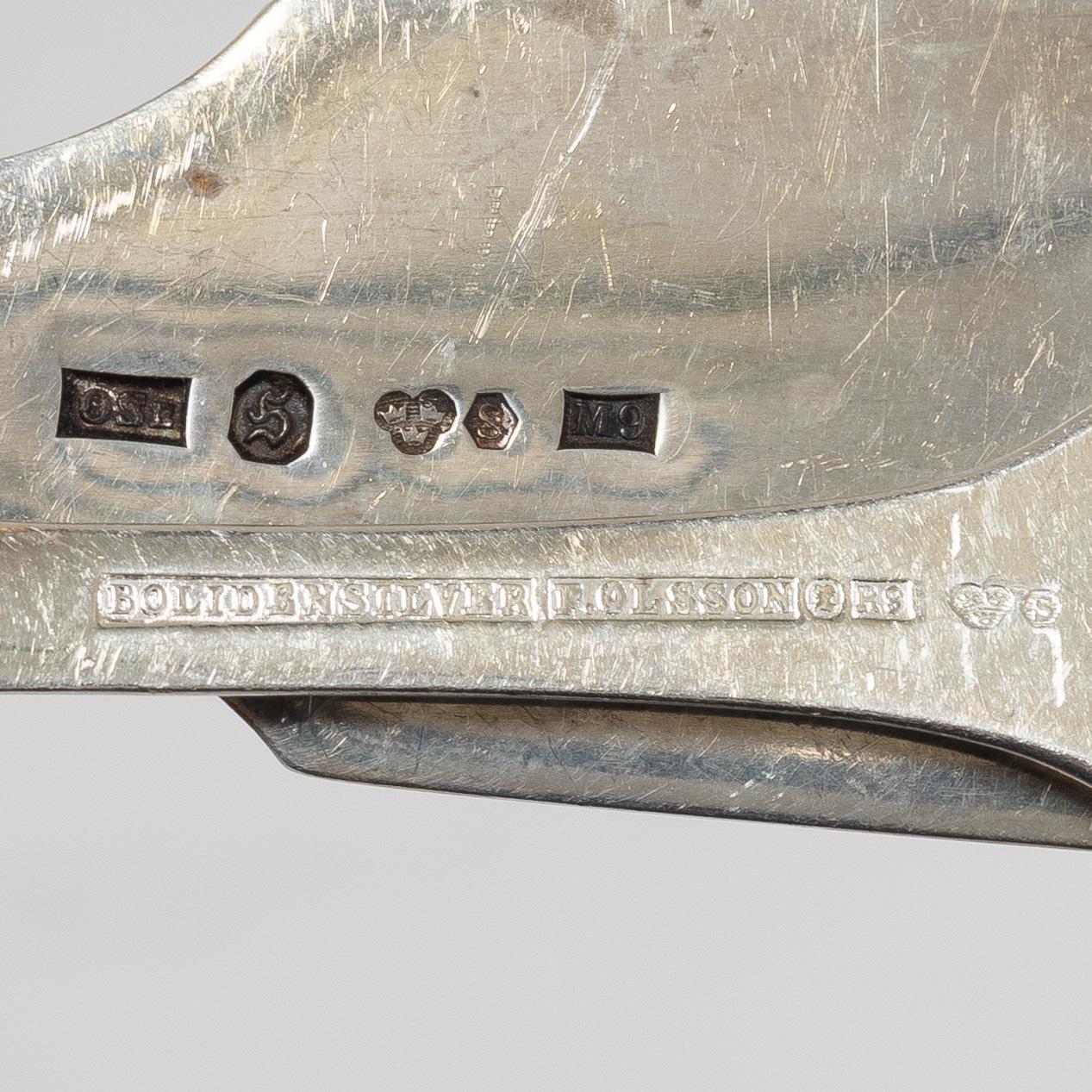 A silver cutlery set, models Finnmyrten/Tornedal, most with mark of Mema, Lidköping 1965-1975 (55 pieces).