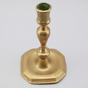 LJUSSTAKE, brons, 1700-tal.