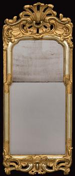 A Swedish Rococo 18th century mirror.