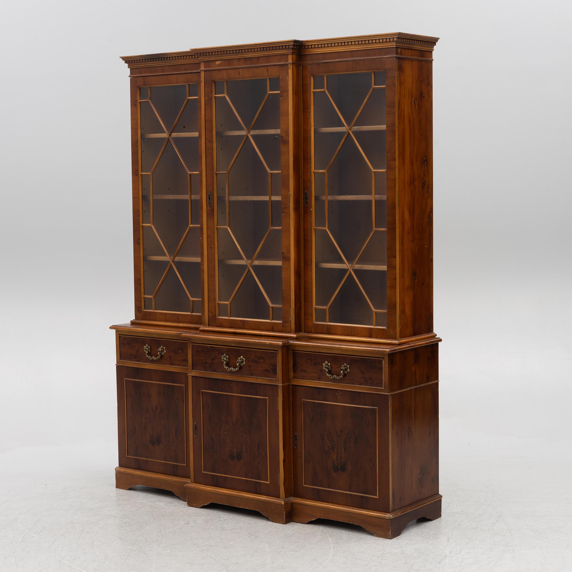 A vitrine cabinet, second part of the 20th century.