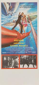 Filmaffischer, 4 st, James Bond.