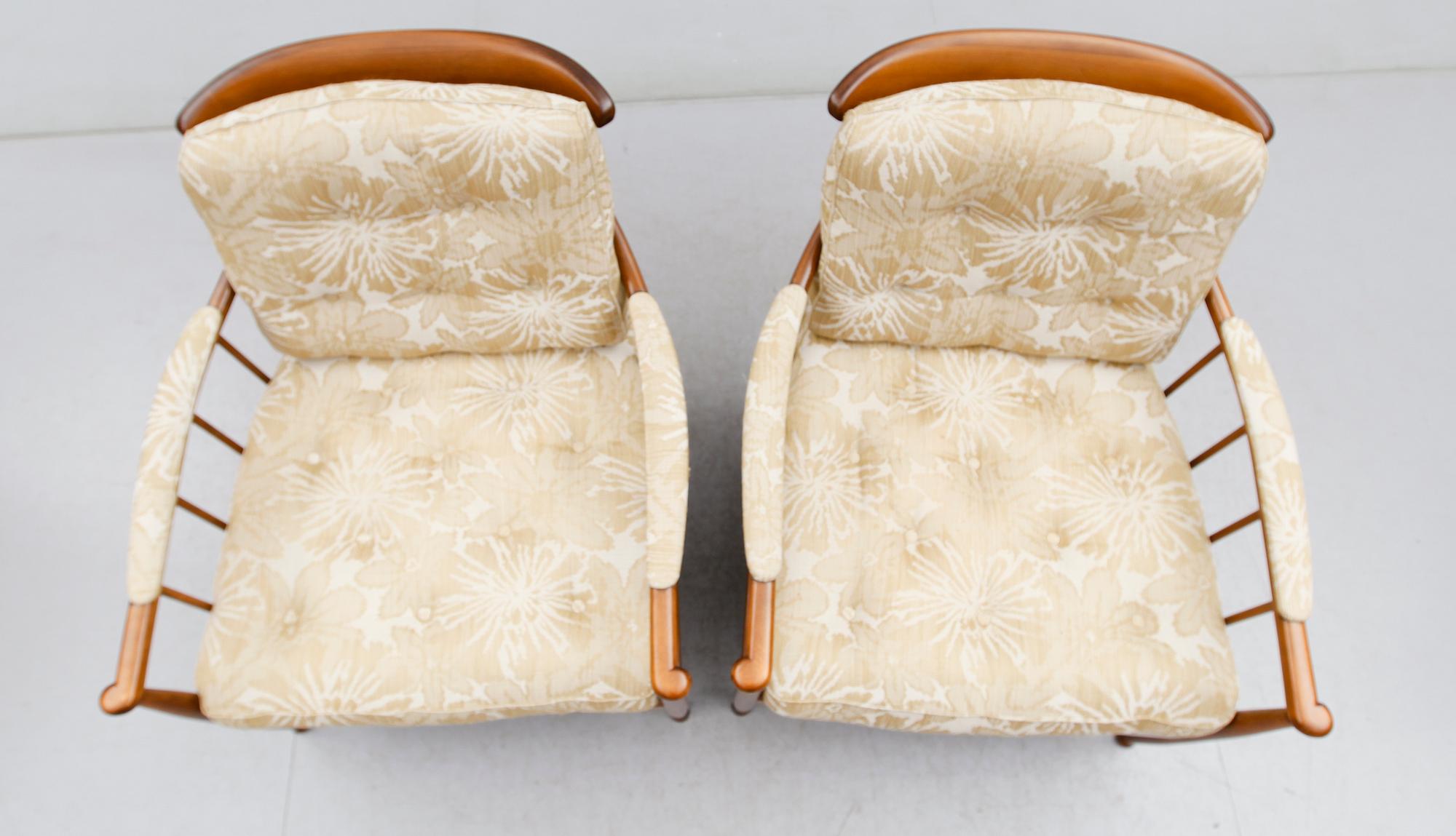 FÅTÖLJER, 1 par, "Skrindan", Kerstin Hörlin-Holmqvist, 1900-talets andra hälft.