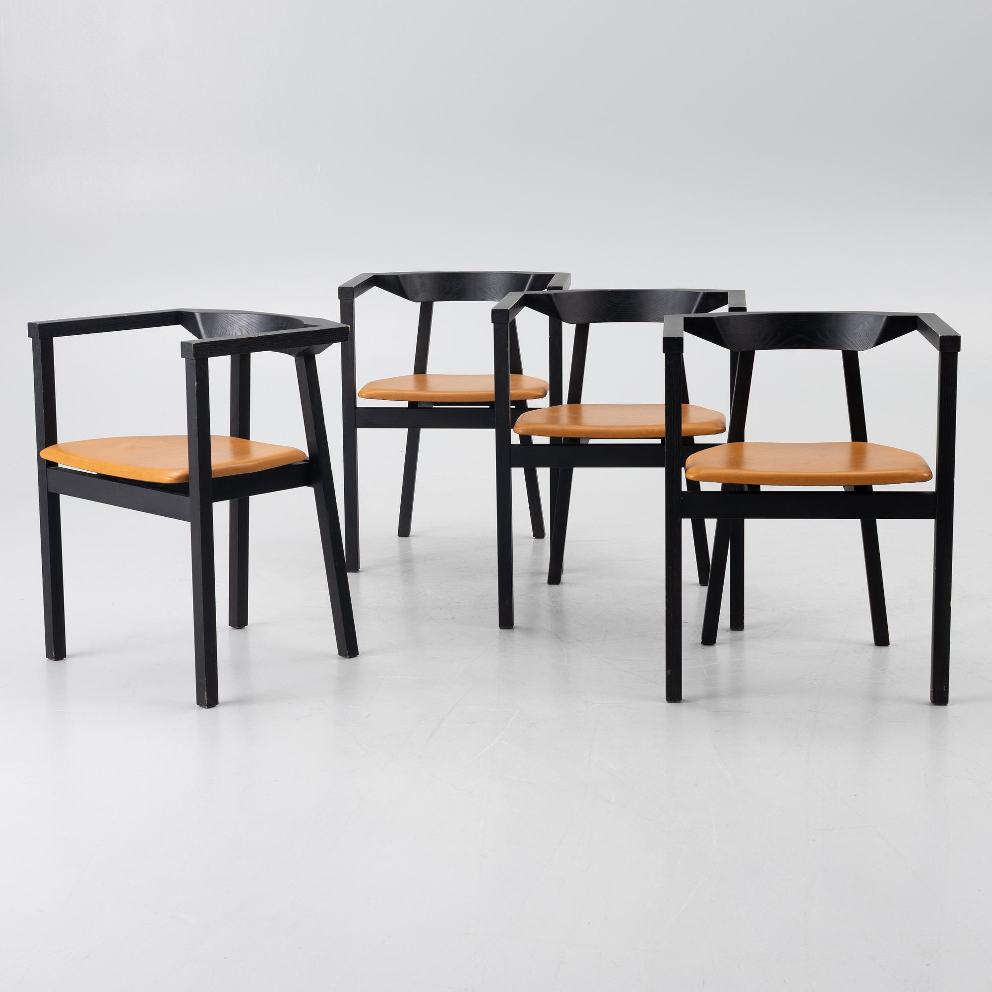 A set of 4 armchairs, Nikari, Finland.