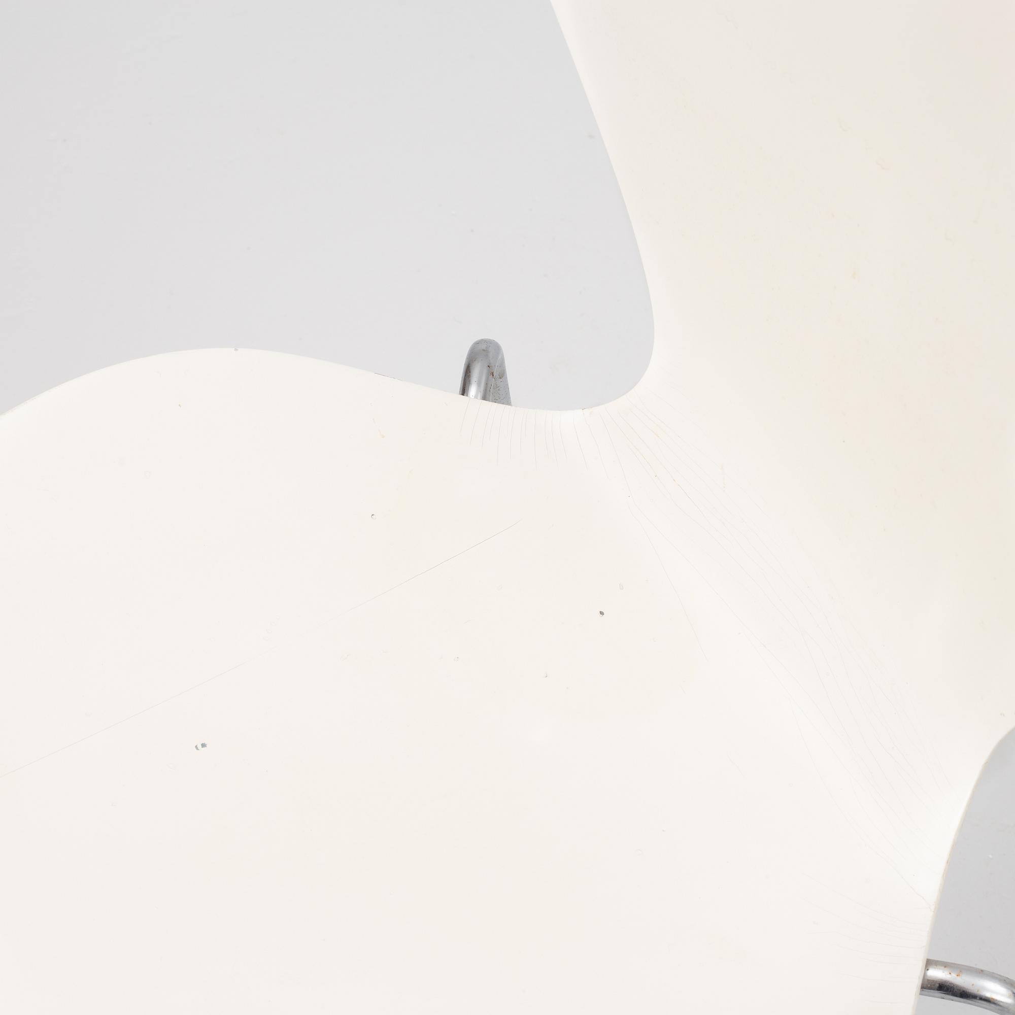 Arne Jacobsen, Stolar, 4 st, "Sjuan", Fritz Hansen, Danmark.