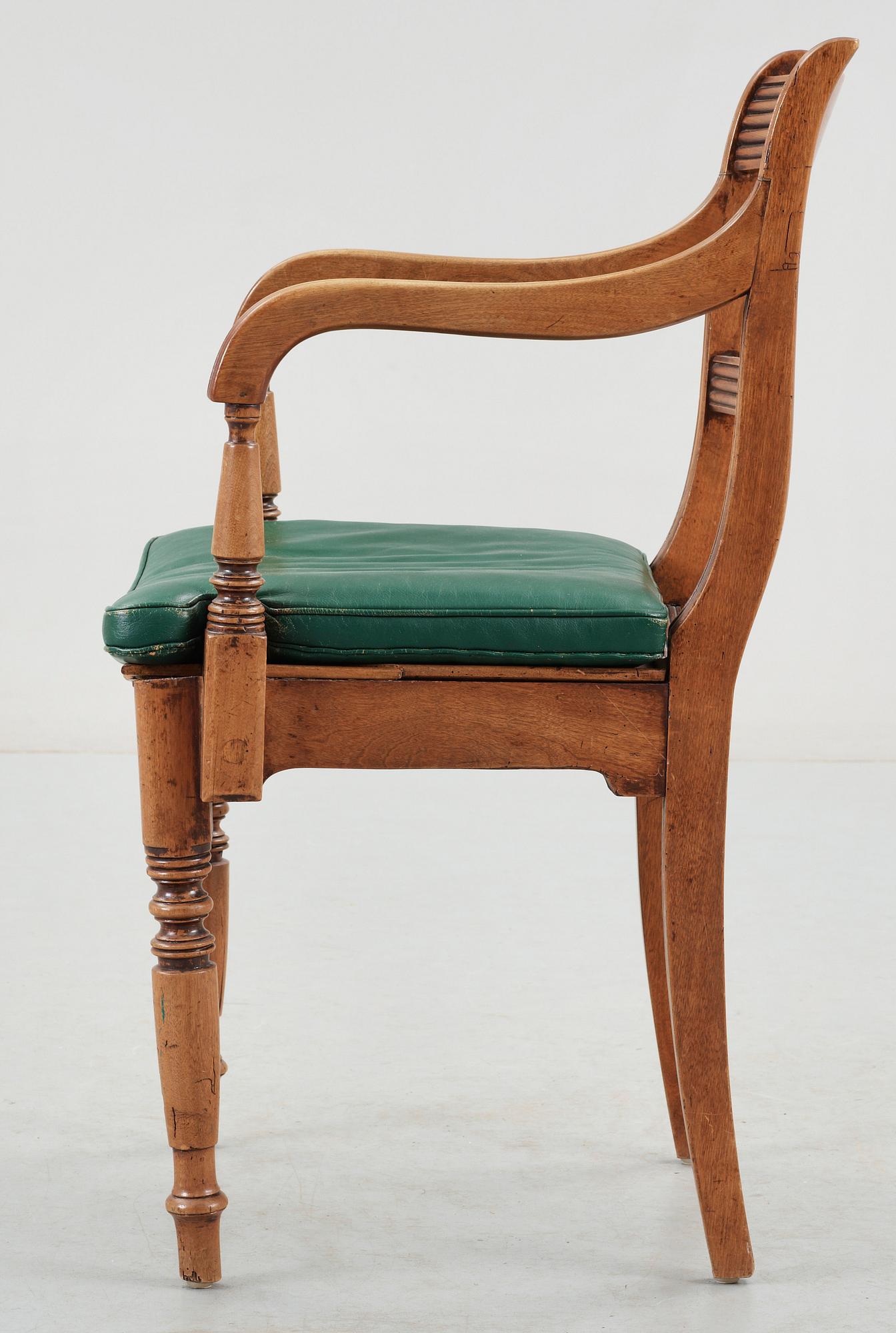 KARMSTOL, senempire, 1800-talets mitt.