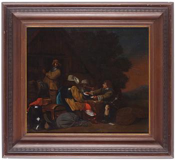 Gerard Terborch Hans krets, Soldater i ett läger.