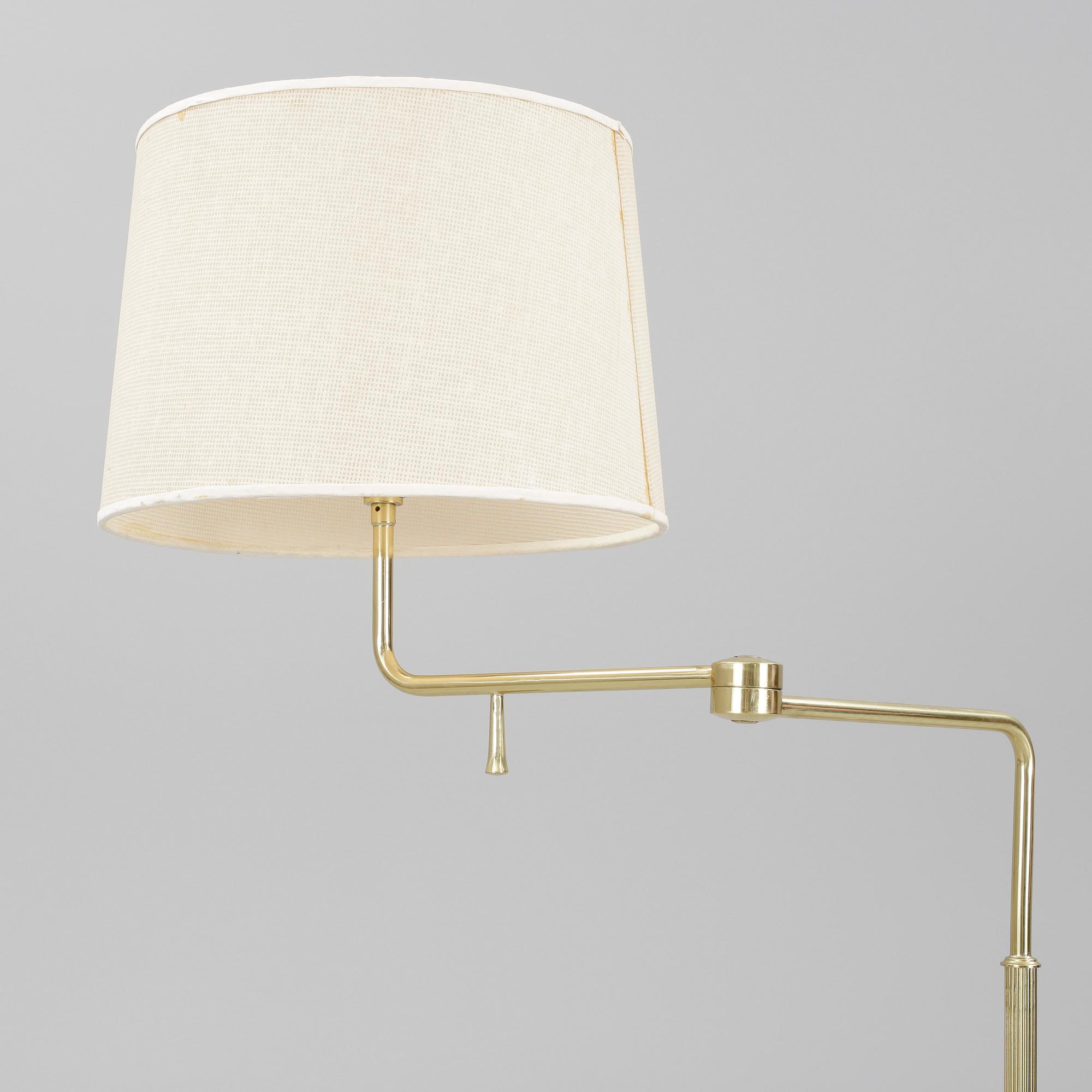 GOLVLAMPA, mässing, Armaturhantverk Göteborg, 1950/60-tal.