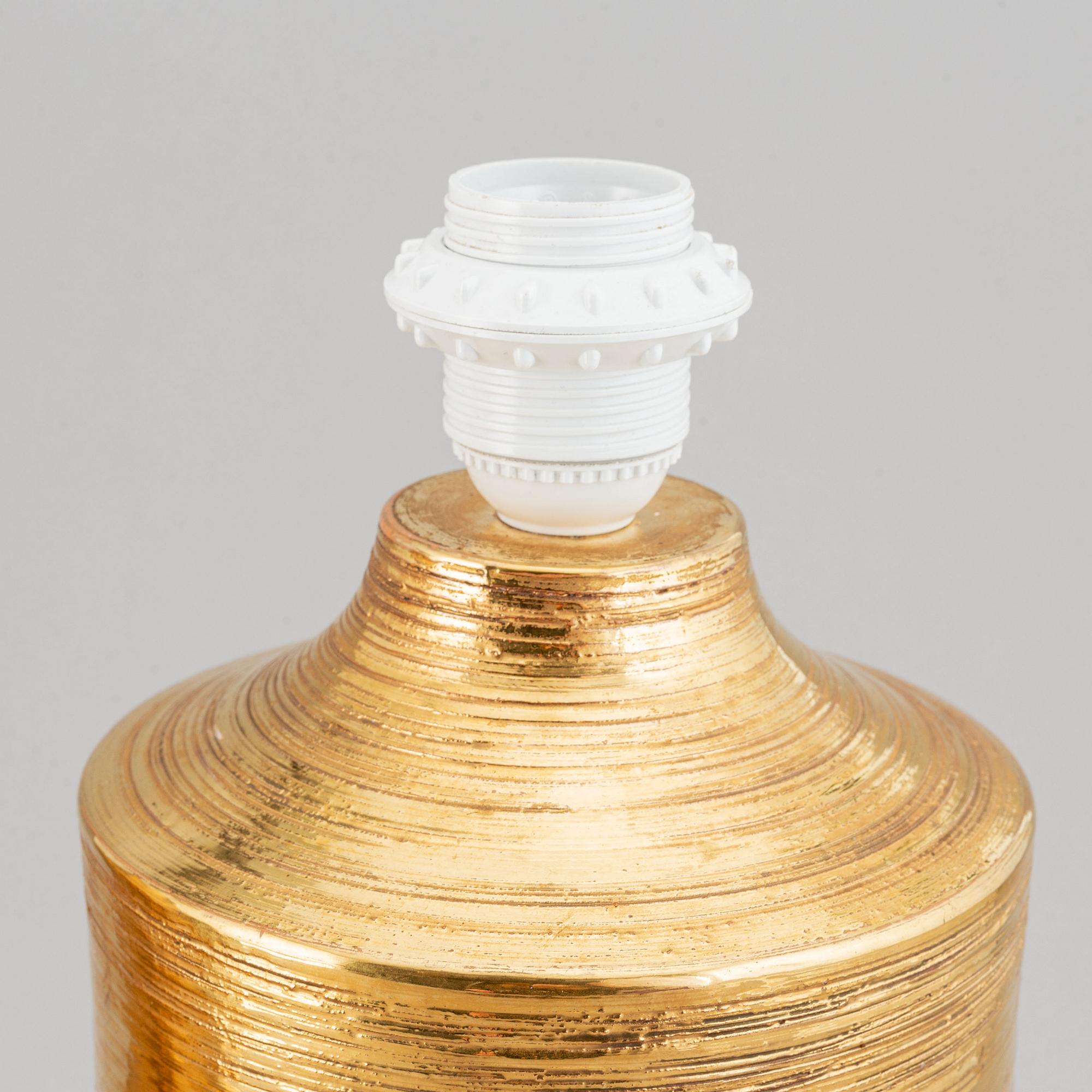 Two earthenware table lights Bitossi, Italy, 1960's-70's.