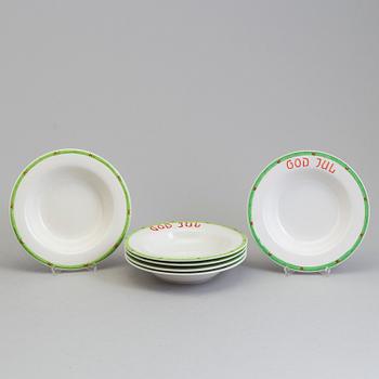 a set of 7 Christmas plates from Gustavsberg.