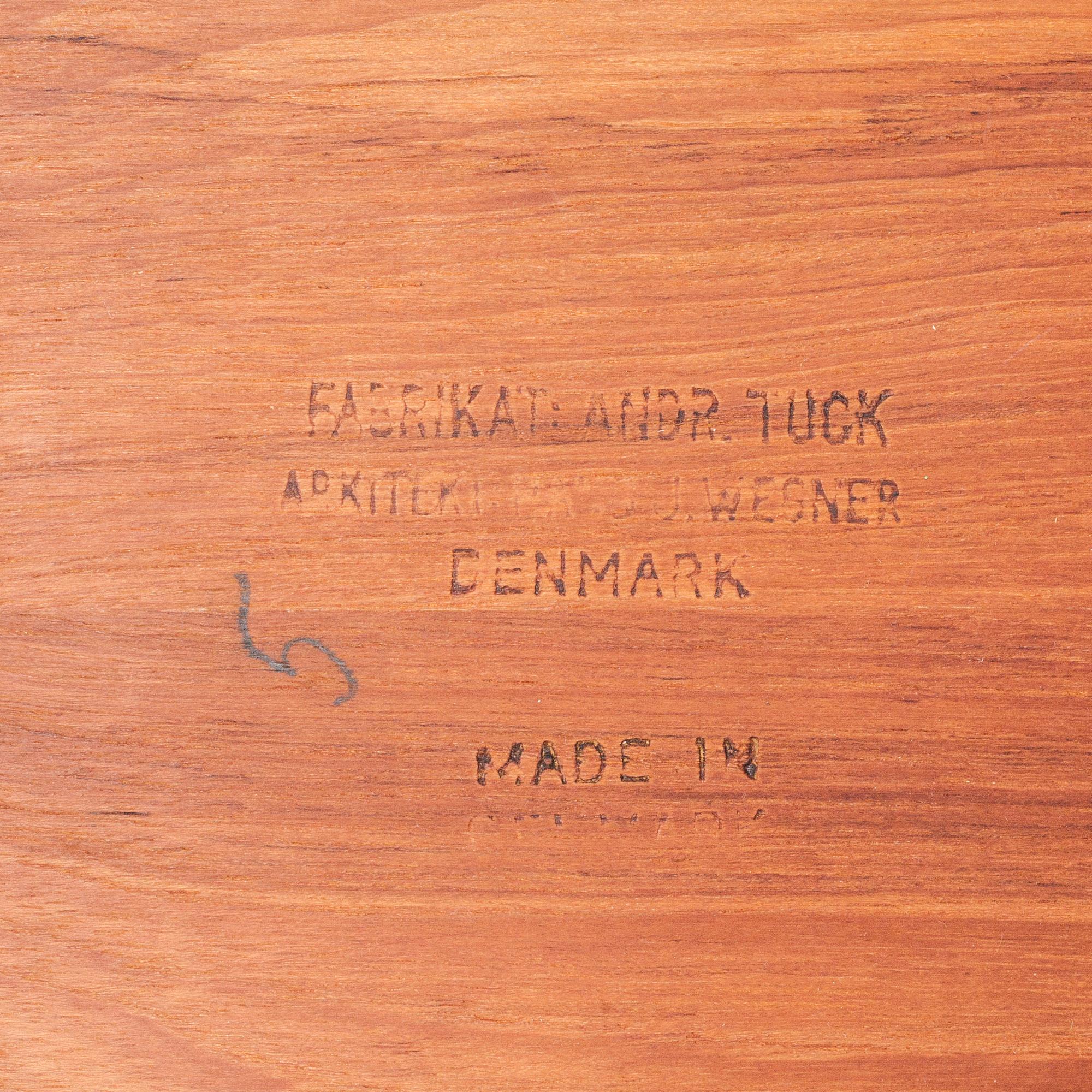 SATSBORD, 3 delar, Hans J Wegner, Andreas Tuck, Danmark, 1900-talets andra hälft.