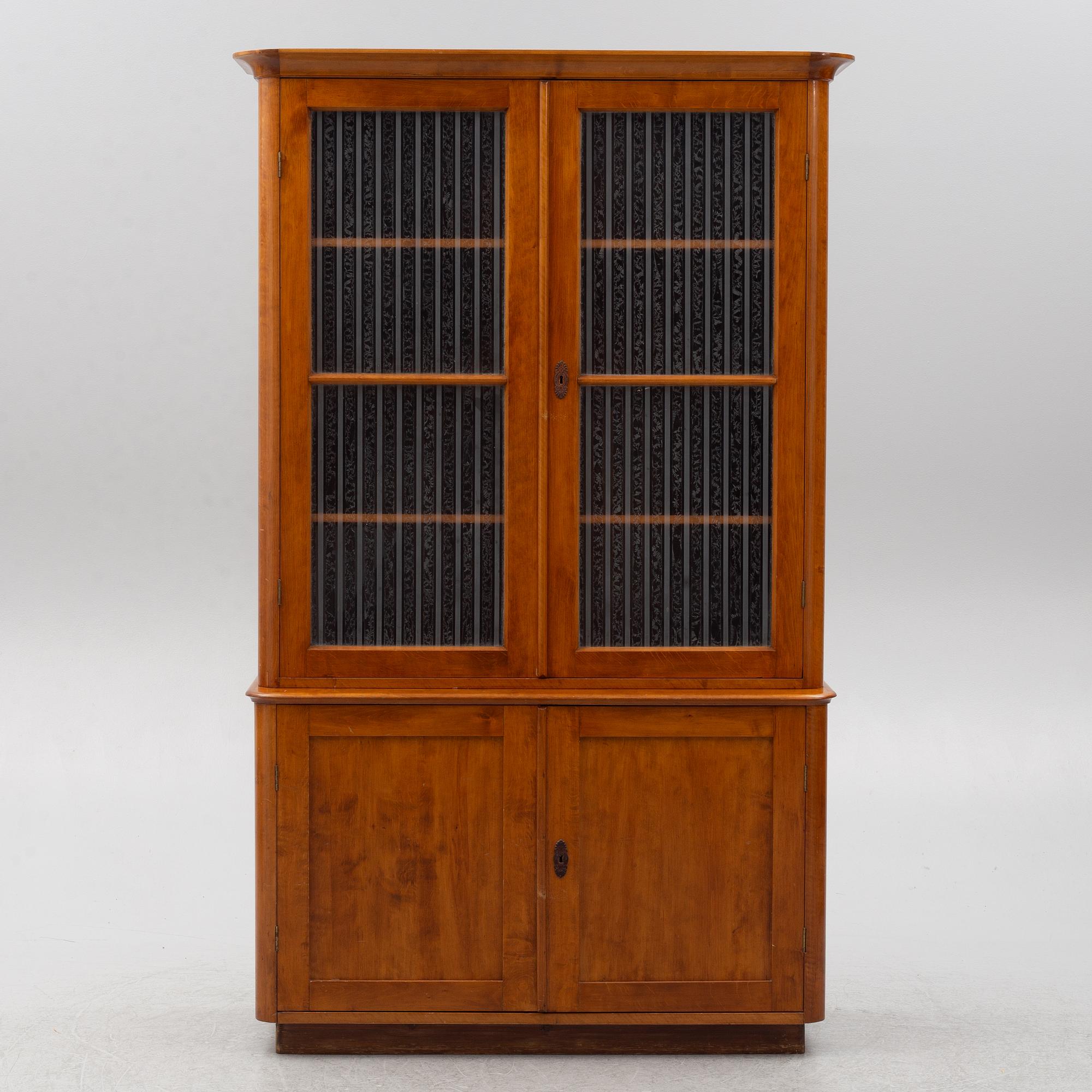 A bookcase, circa 1900.