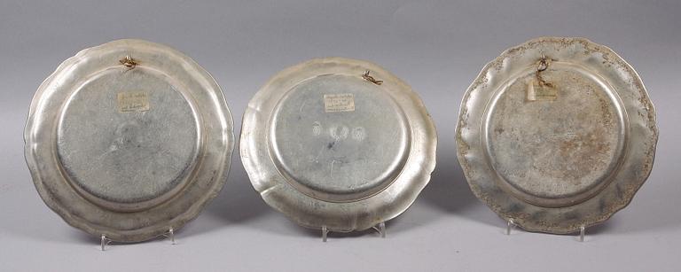 FAT, 3 st, tenn, rokoko, Tyskland, 1700-tal.