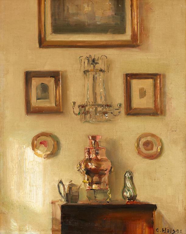 Carl Holsoe, Interiör med samovar.