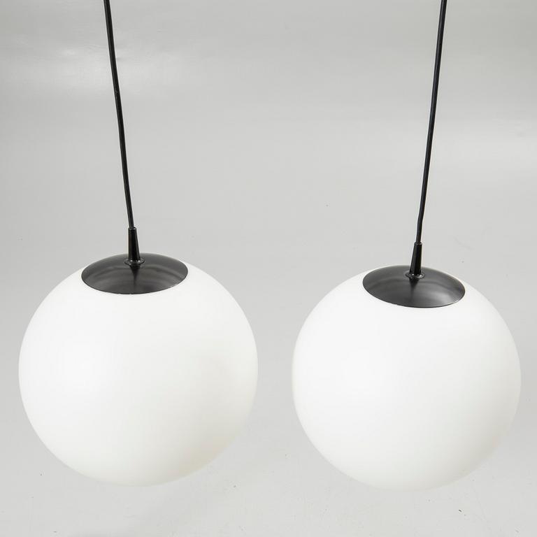 Ceiling lamps, a pair, 20th century, Putzler, Germany.