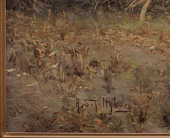 Anshelm Schultzberg, "Barn i trädgården", motiv från Nyckelviken (Children in the Garden, scene from Nyckelviken).