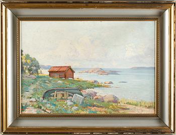 IVAN CONSTANTIN, olja på pannå, signerad.