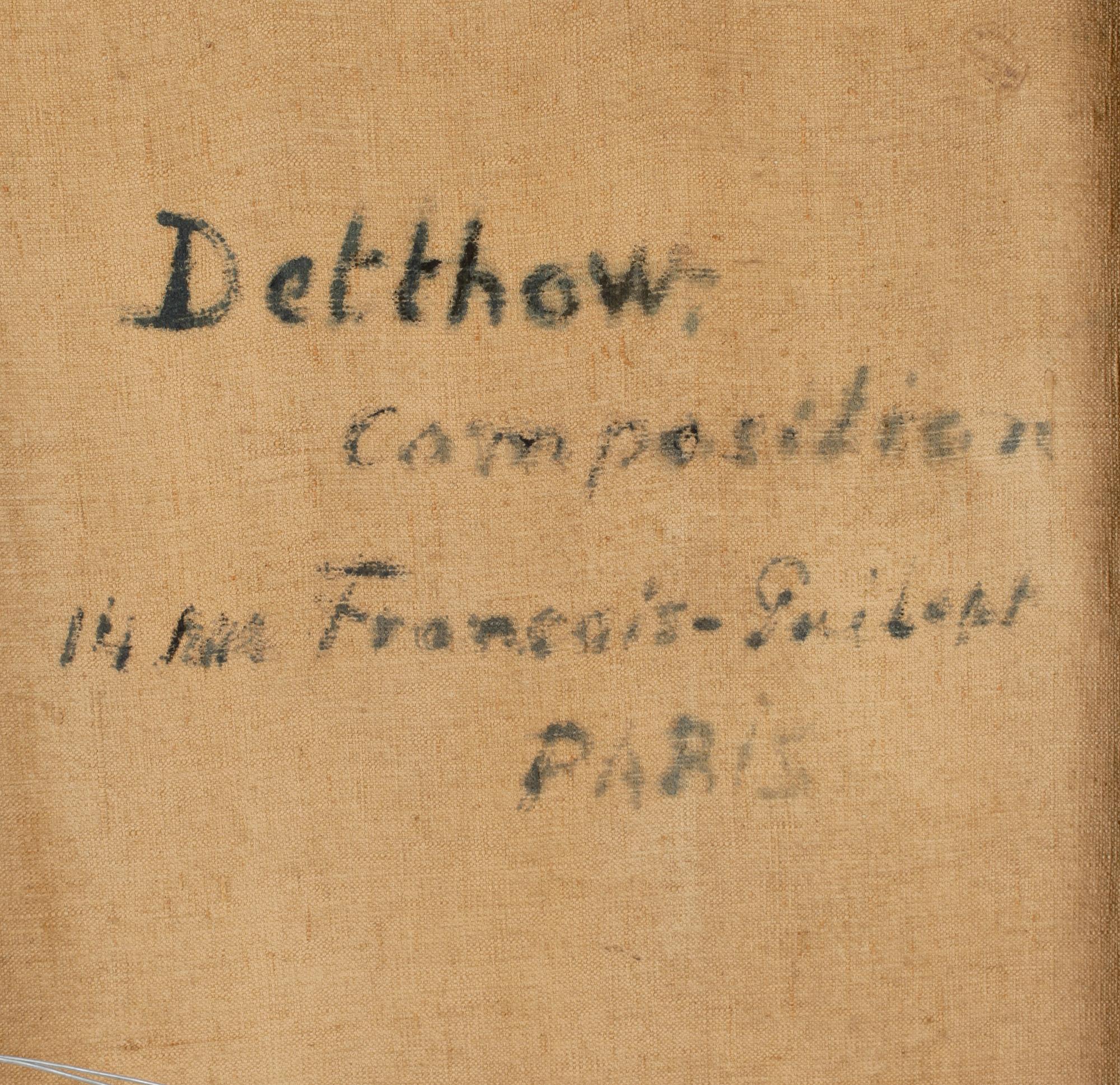 ERIC DETTHOW, olja på duk, sign.