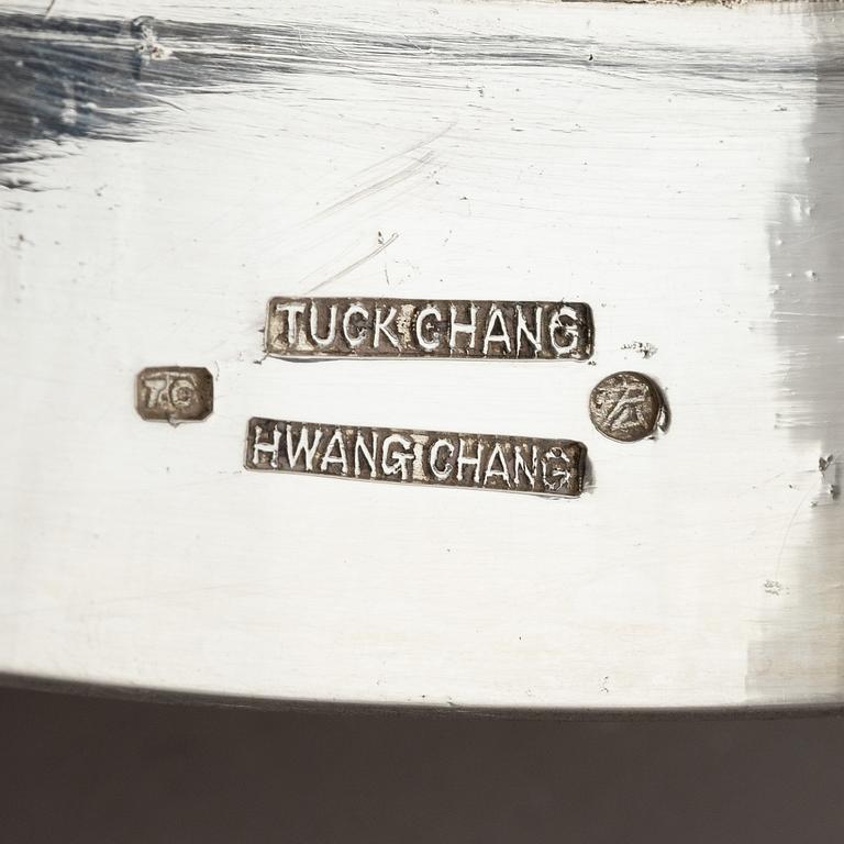A Chinese silver bowl, Tuck Chung, Hwang Chang, Shanghai, early 20th century.