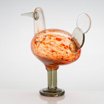 Oiva Toikka, A glass bird, signed Oiva Toikka Nuutajärvi Notsjö.