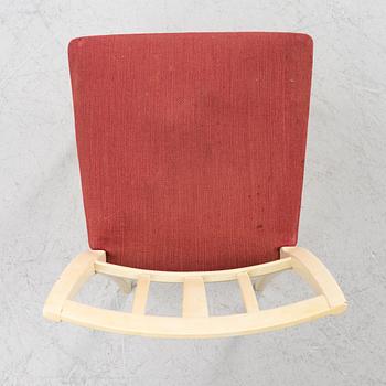 Carl Malmsten, a dining table with six chairs, end of the 20th century.