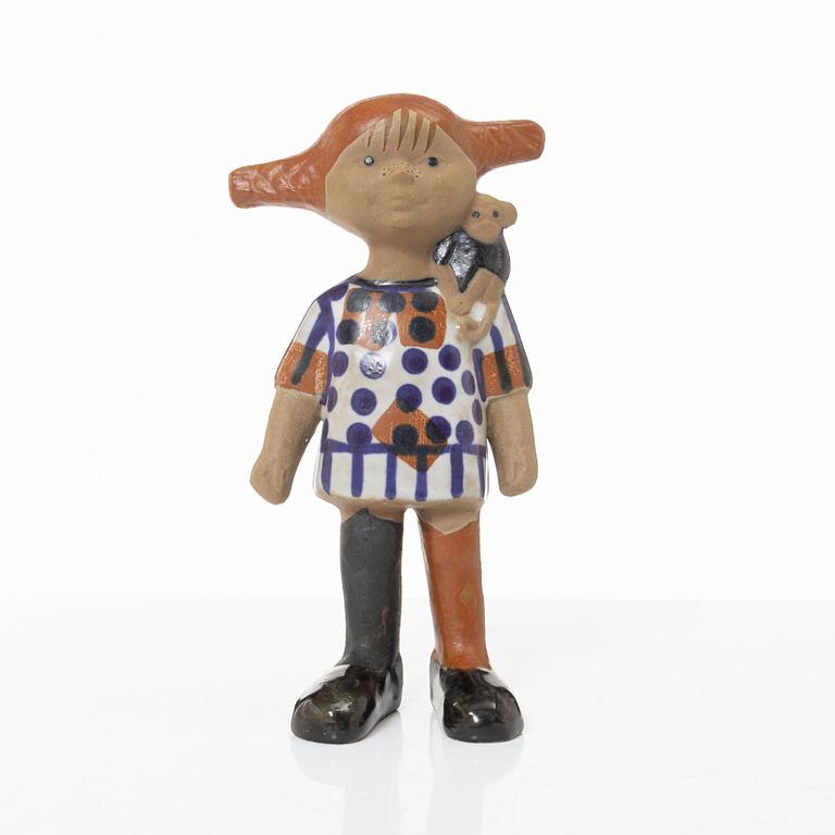 Lisa Larson, a stoneware figurine, "Pippi Longstocking", Gustavsberg.