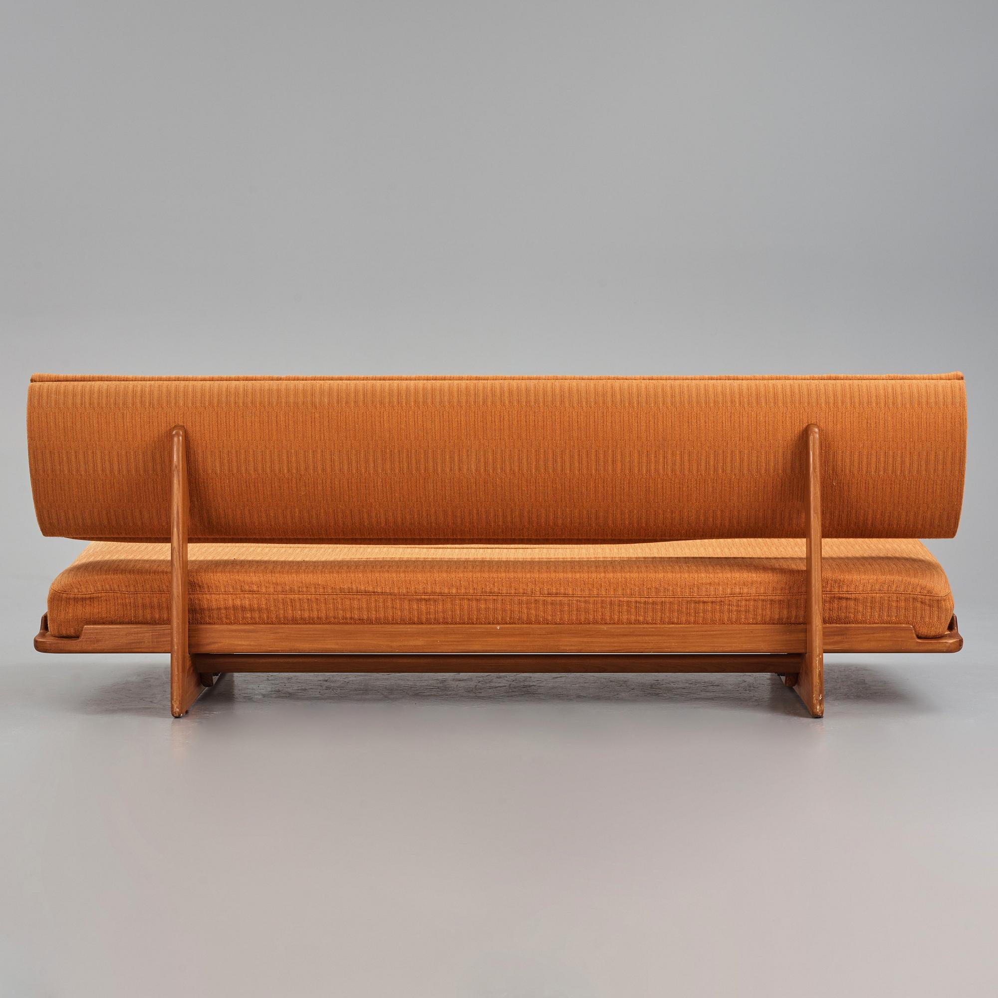 Grete Jalk, A teak sofa/daybed, Poul Jeppesen, Denmark, 1960's/1970's.