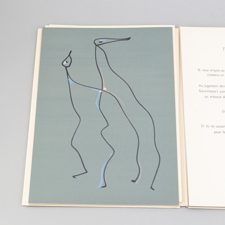 Max Ernst, bok med 2 färgetsningar signerade med blyerts. Samt 26 offsetlitografier.
