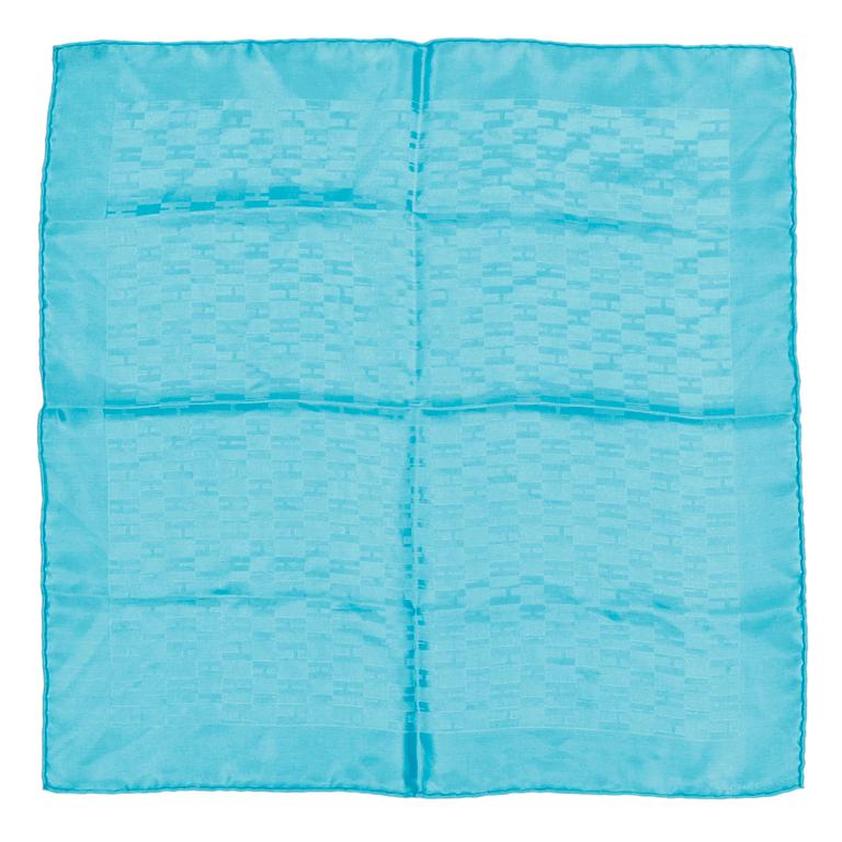 HERMÈS, a silk scarf and handkerchief for men.